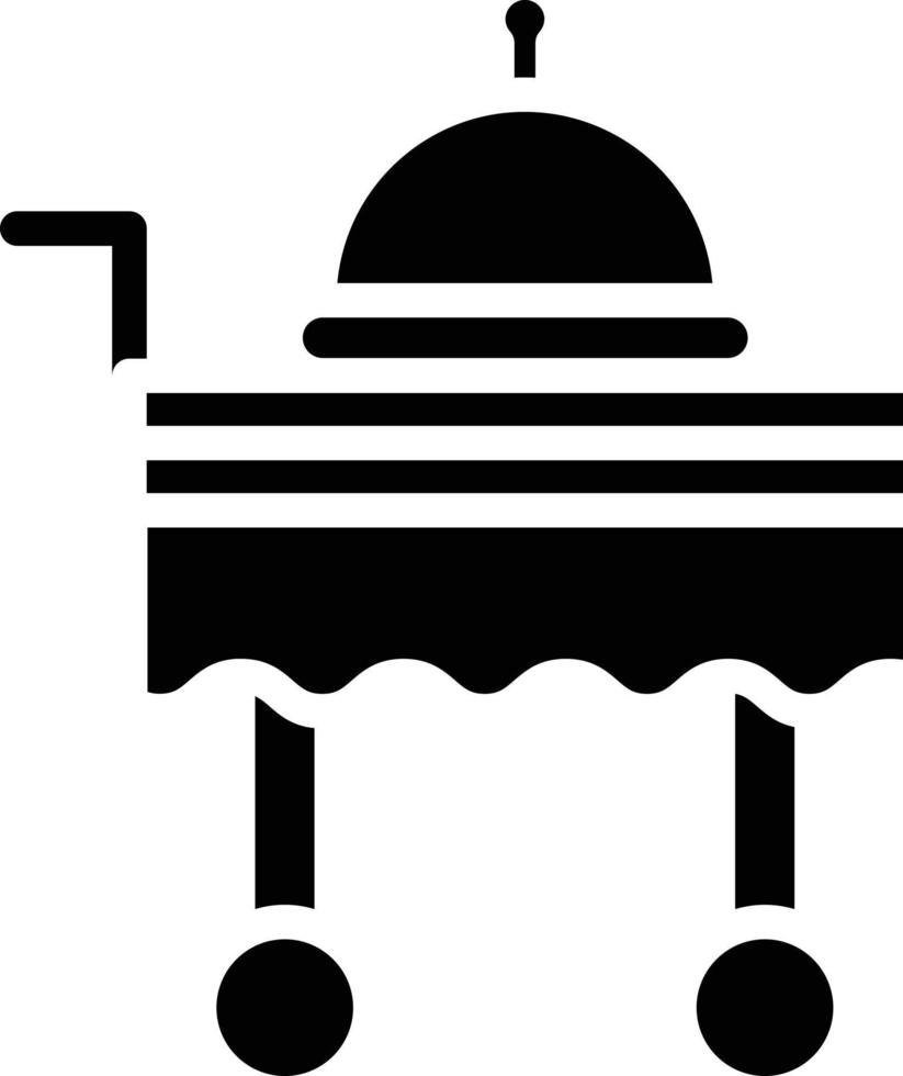 Serving Cart Vector Icon Style