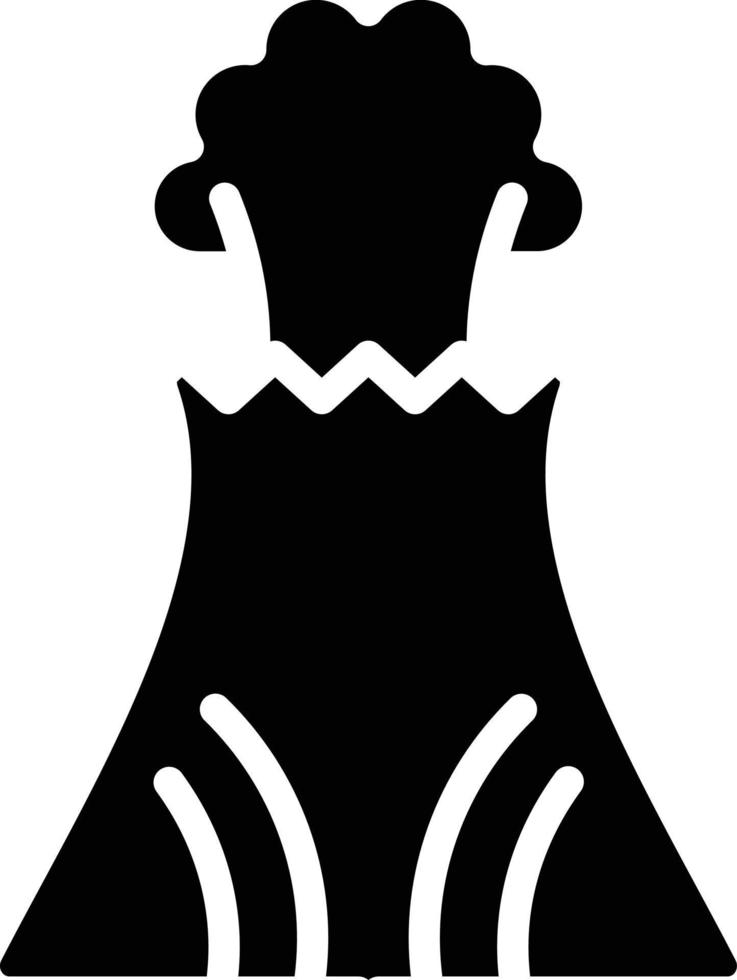 Volcano Vector Icon Style