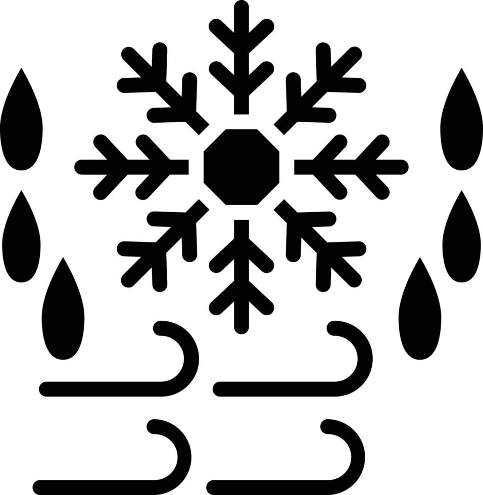 Cold Wave Vector Icon Style