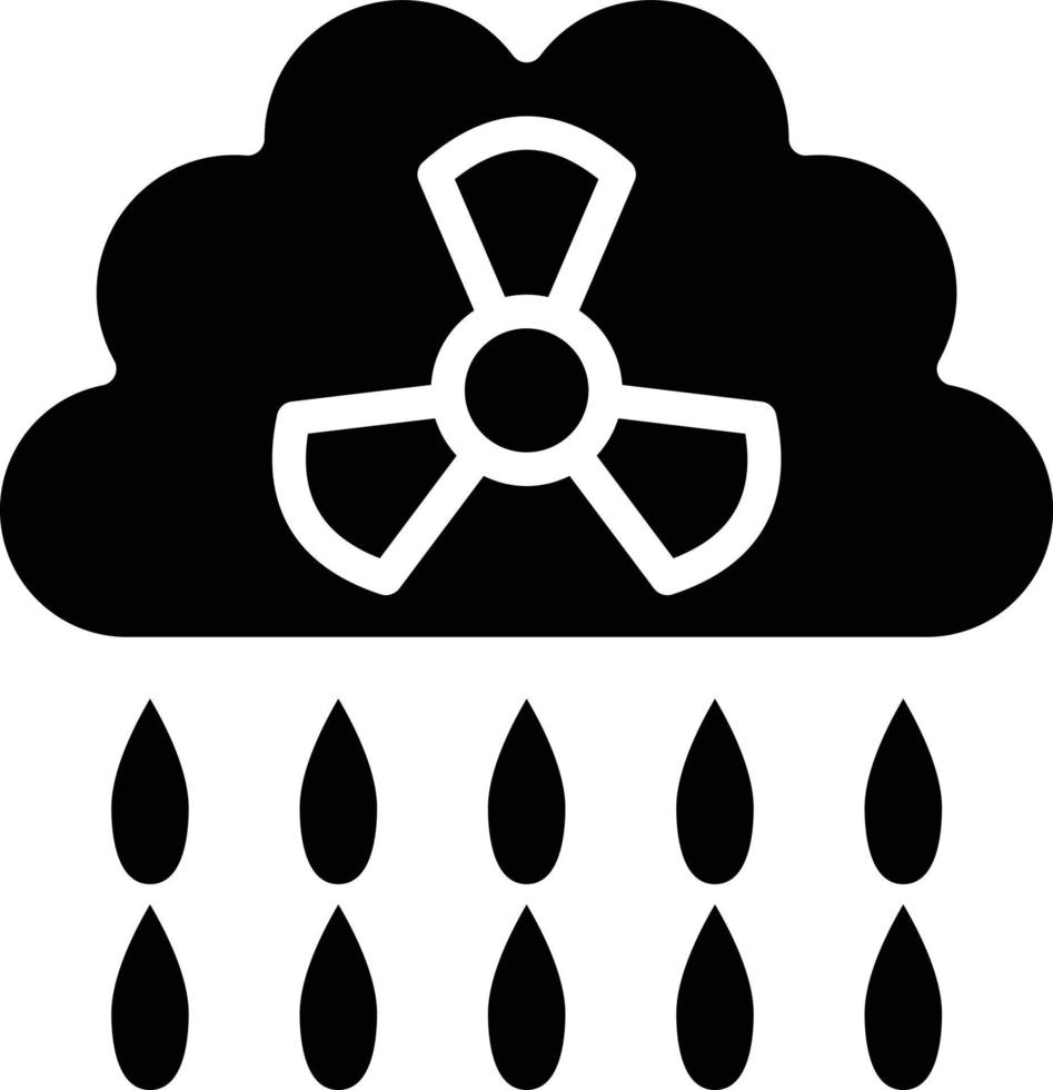 ácido lluvia vector icono estilo