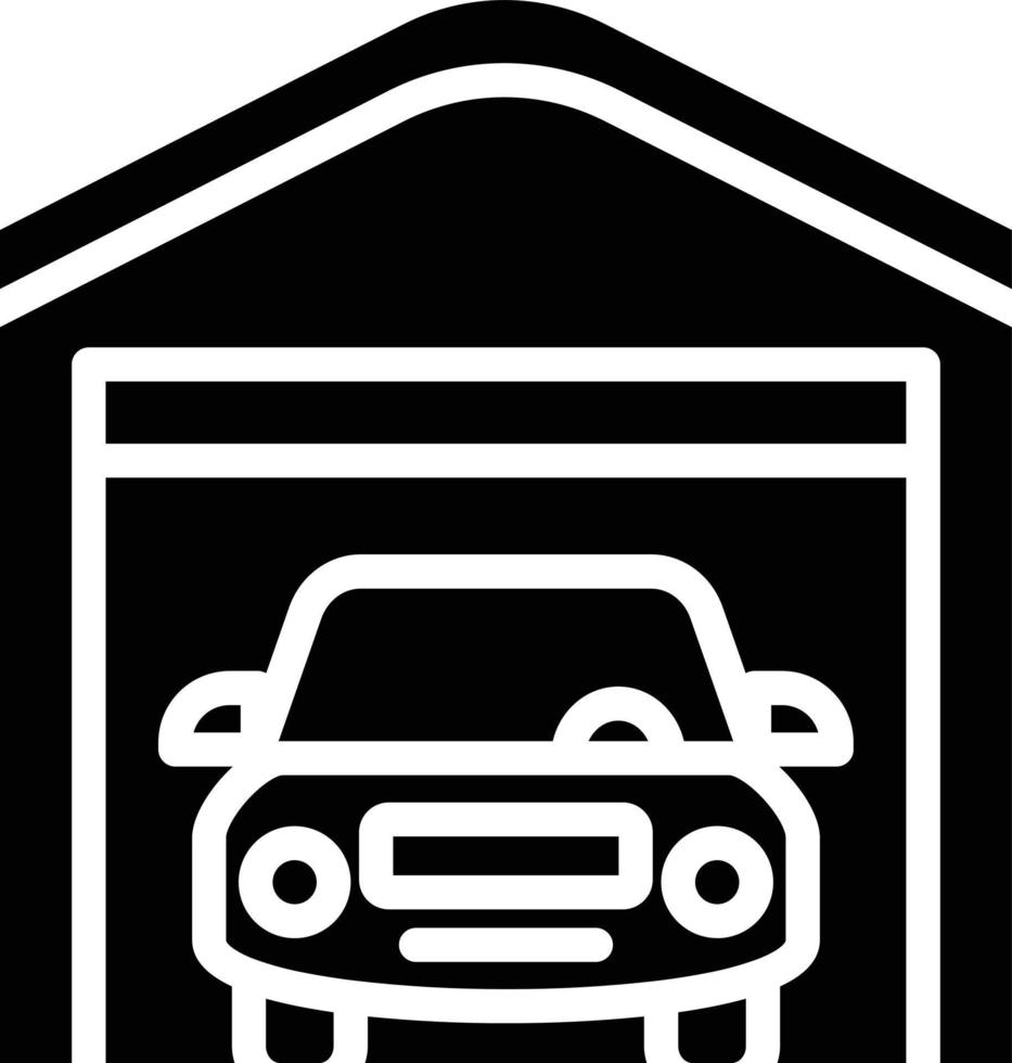 Garage Vector Icon Style