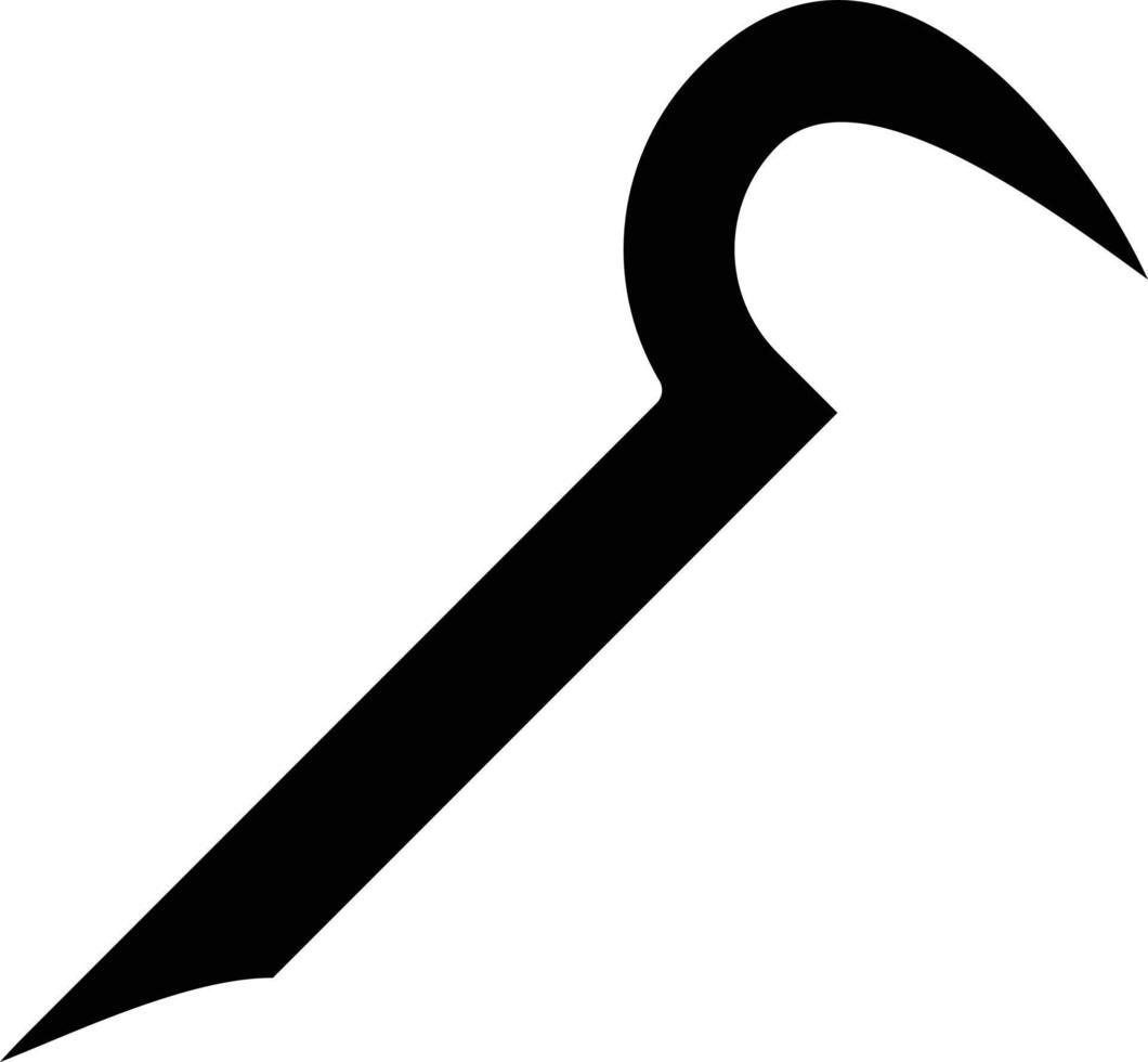 Crowbar Vector Icon Style
