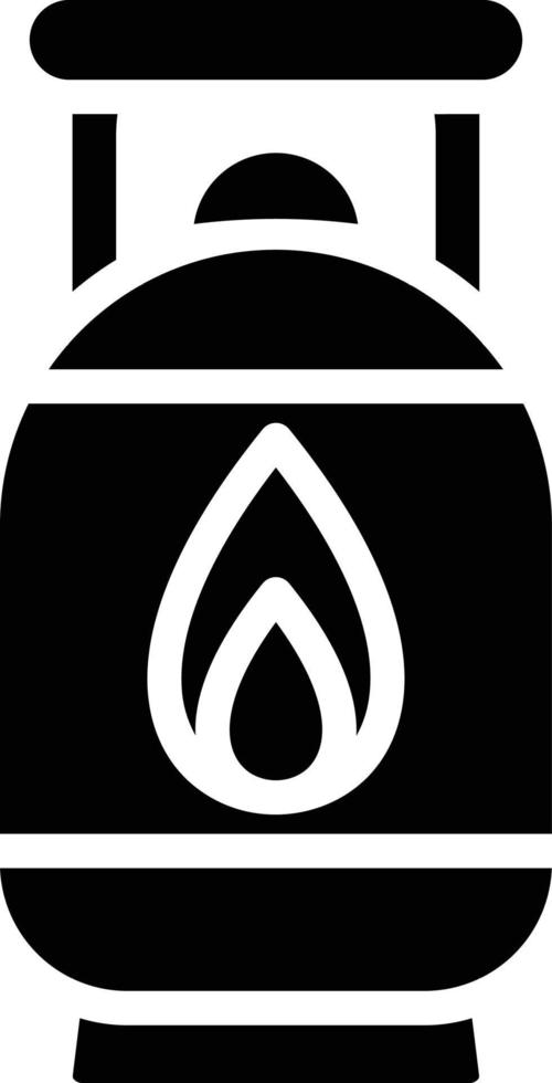Gas Cylinder Vector Icon Style