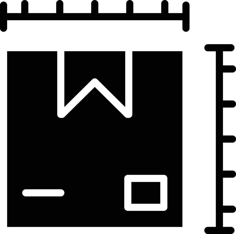 Parcel Size Vector Icon Style
