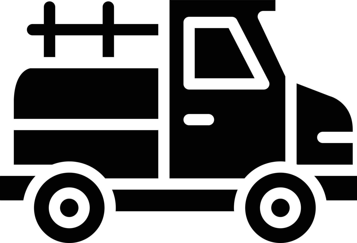 Pickup Truck Vector Icon Style