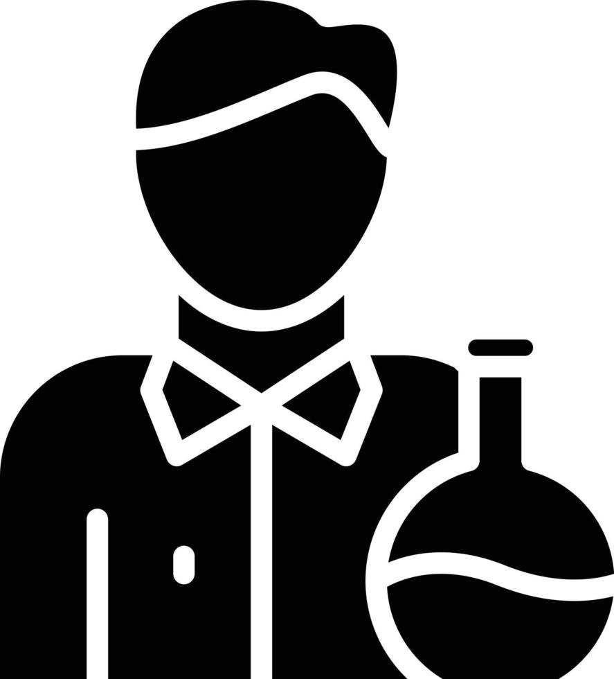 Chemist Vector Icon Style