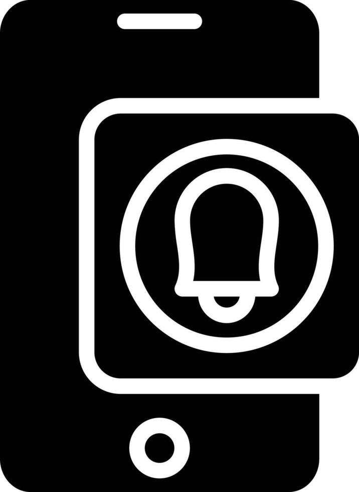 Smartphone Alarm Vector Icon Style