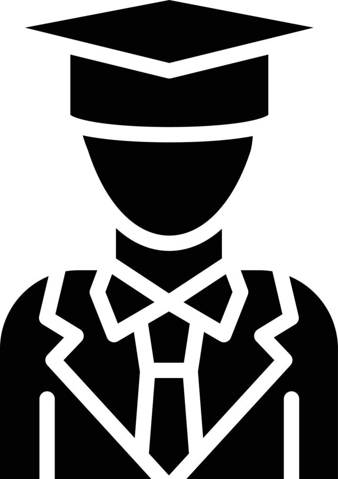 Male Graduate Vector Icon Style