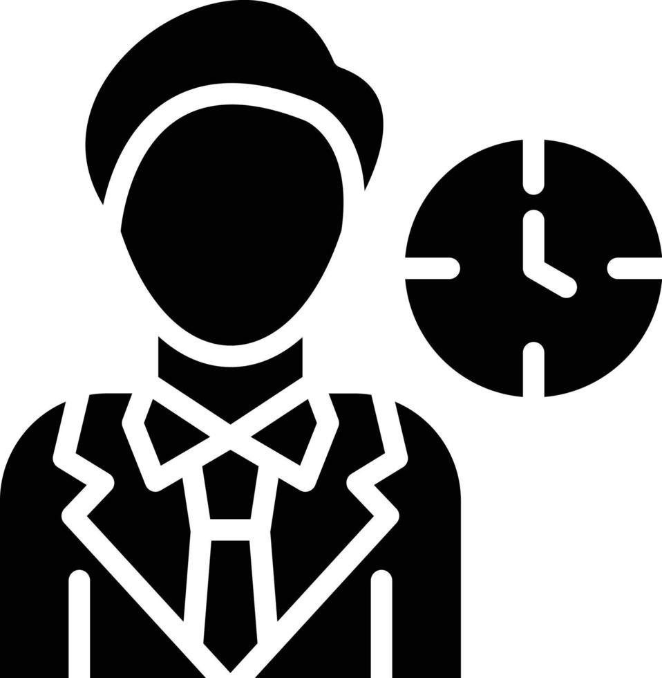 Work Time Vector Icon Style