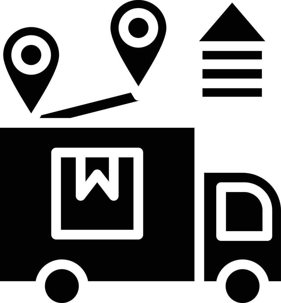 Parcels Distribution Vector Icon Style