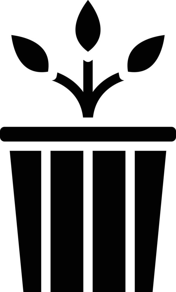 Plant Pot Vector Icon Style