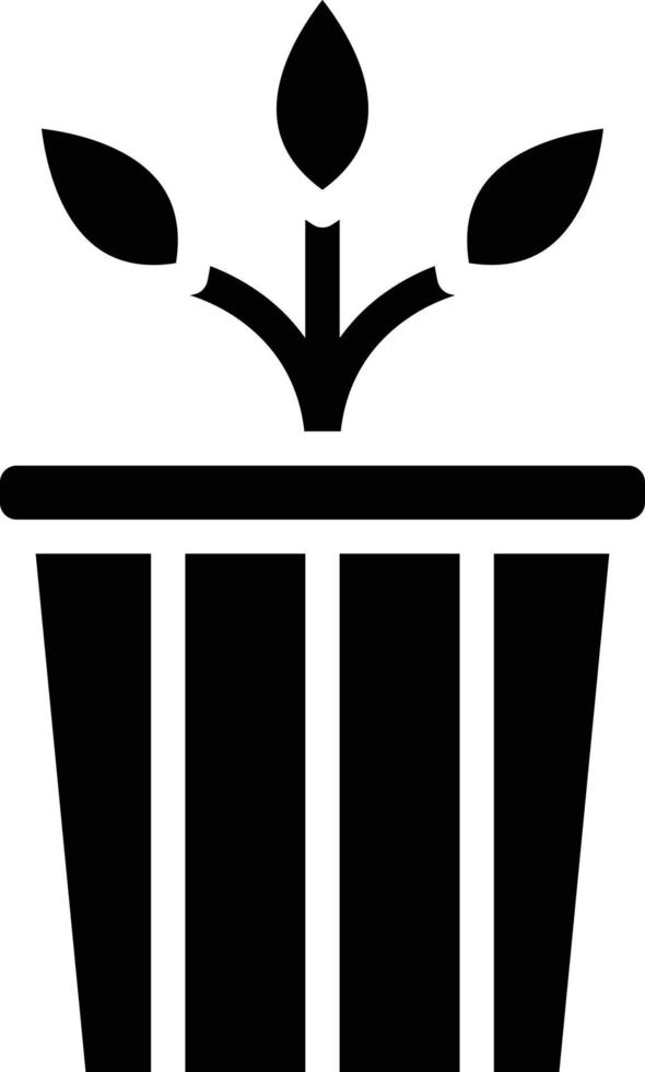 Plant Pot Vector Icon Style