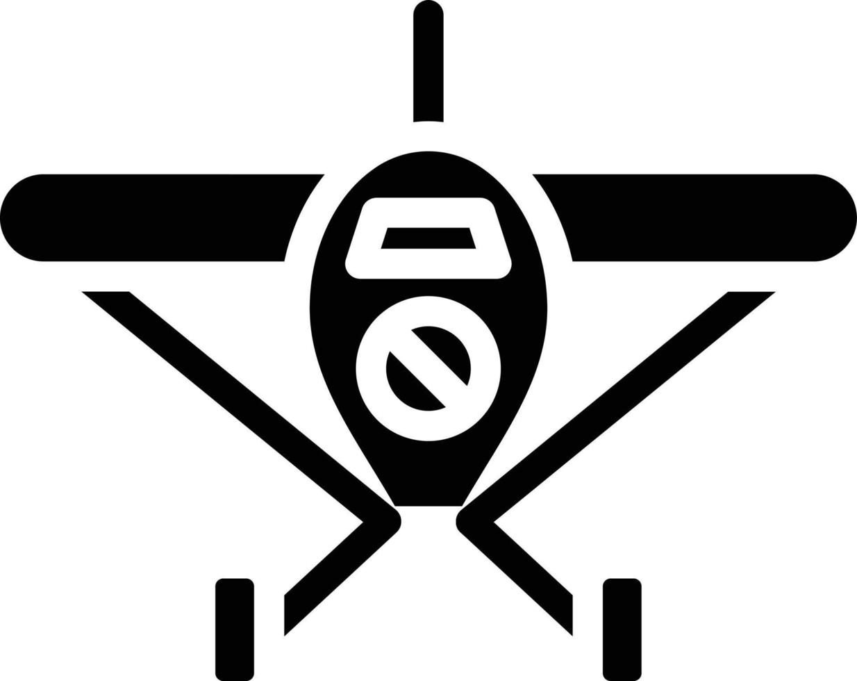 Monoplane Vector Icon Style