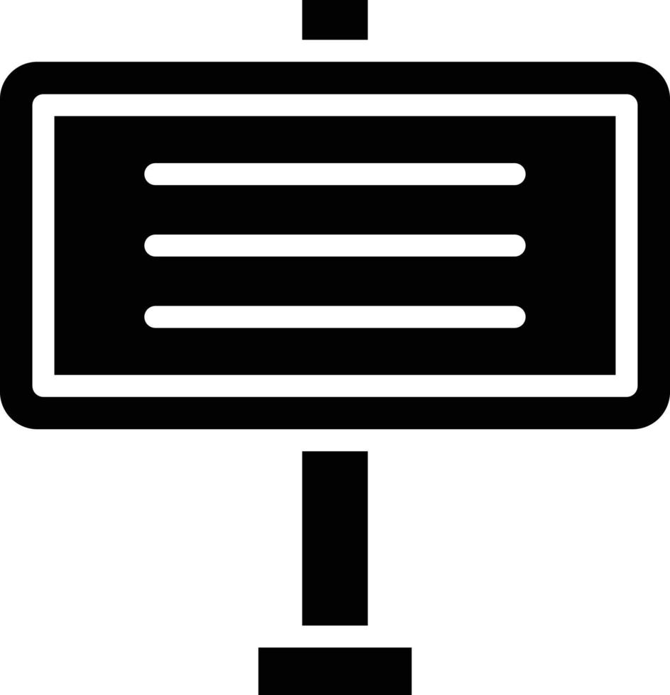 Signboard Vector Icon Style