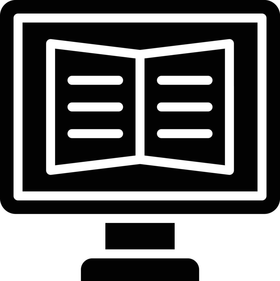 Online Learning Vector Icon Style