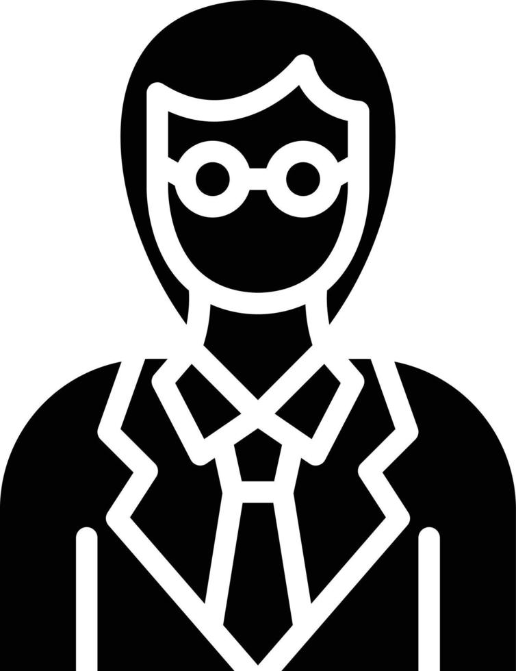 Female Professor Vector Icon Style