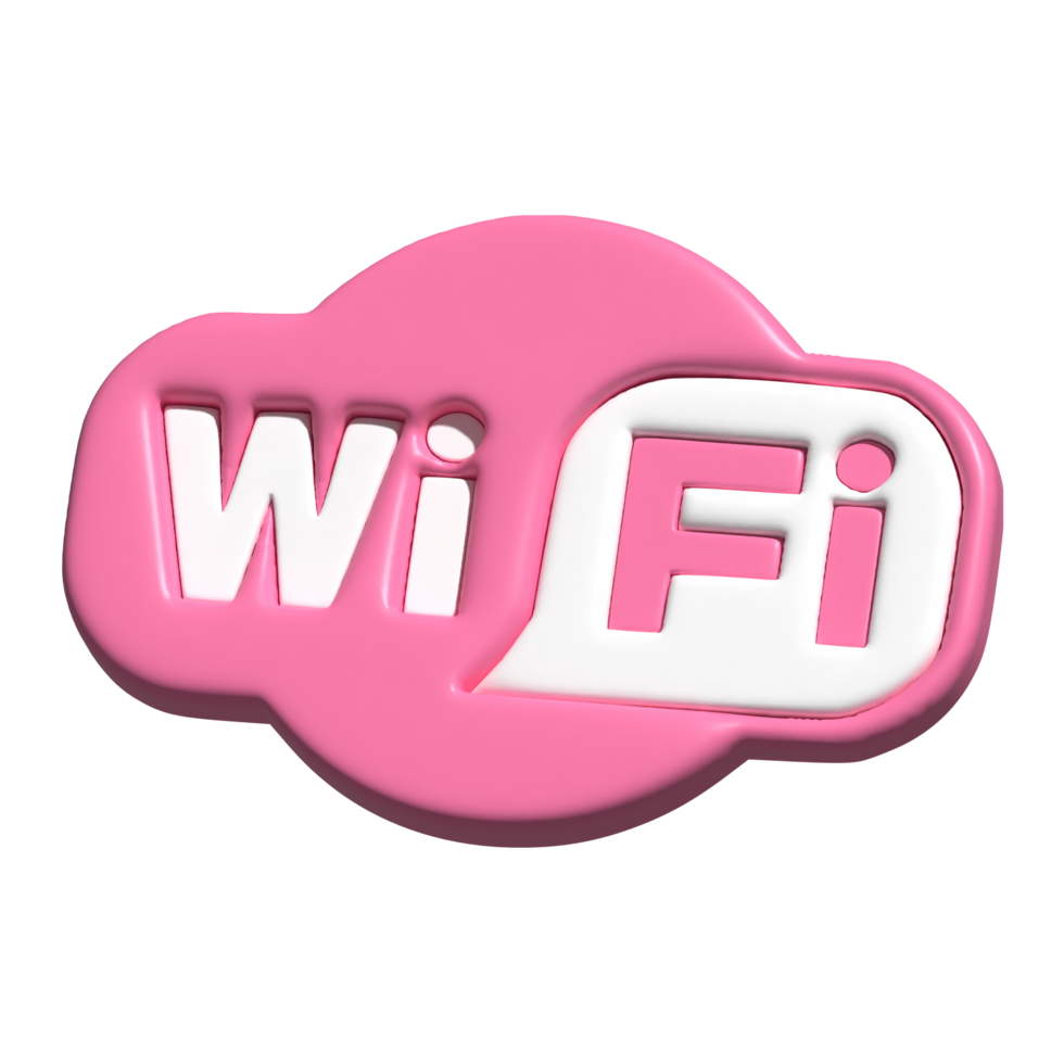 3d ikon av wiFi png