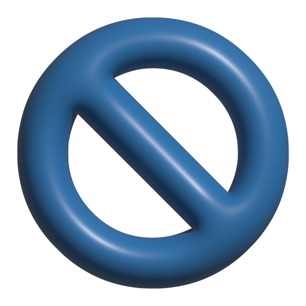 cancelar 3d icono png