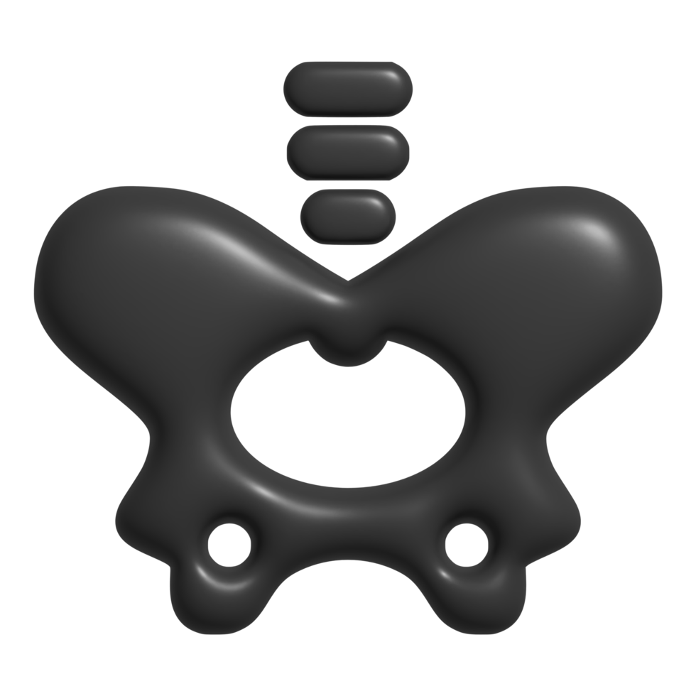 3d icon of skull bone png