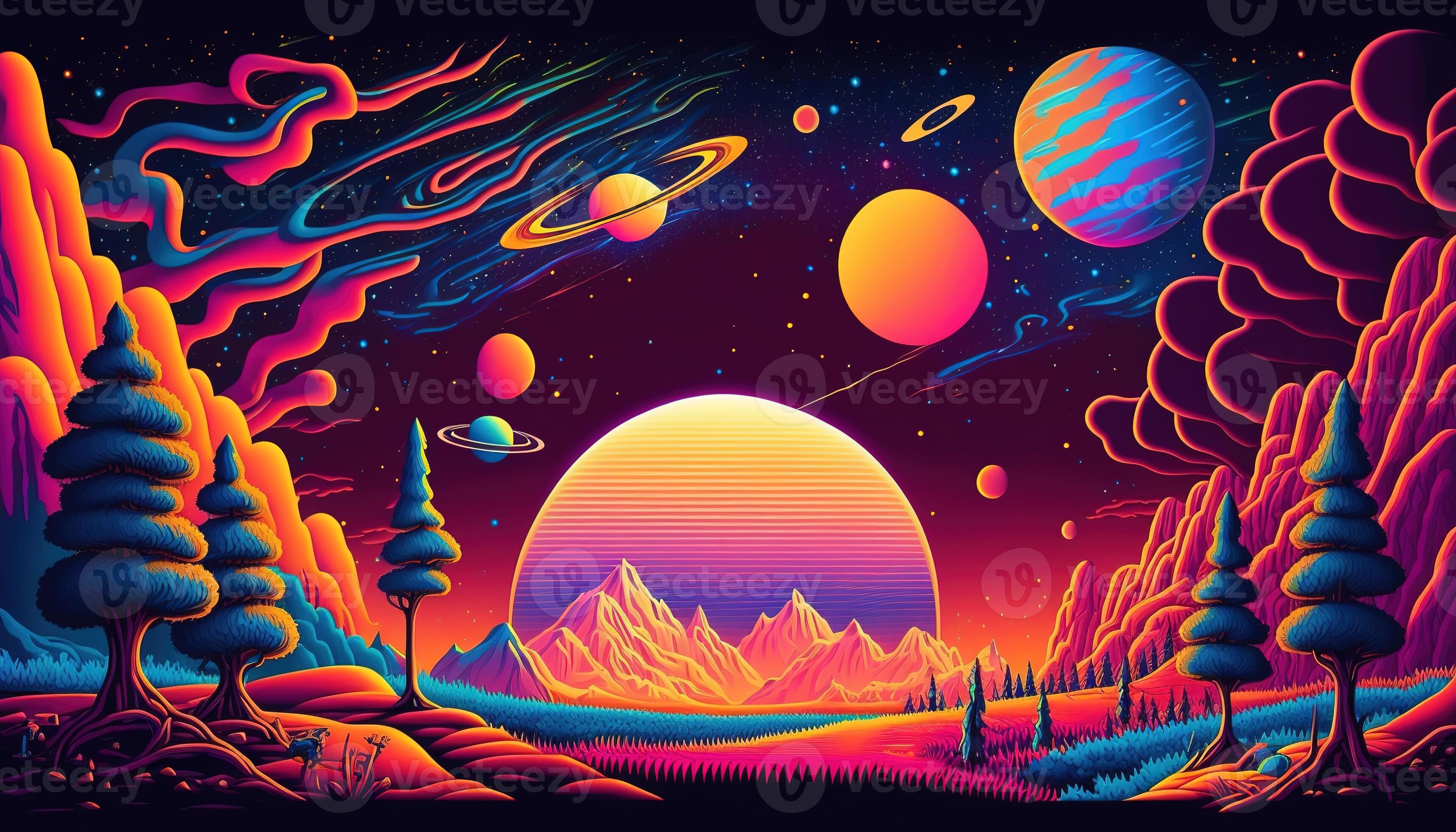 trippy outer space backgrounds