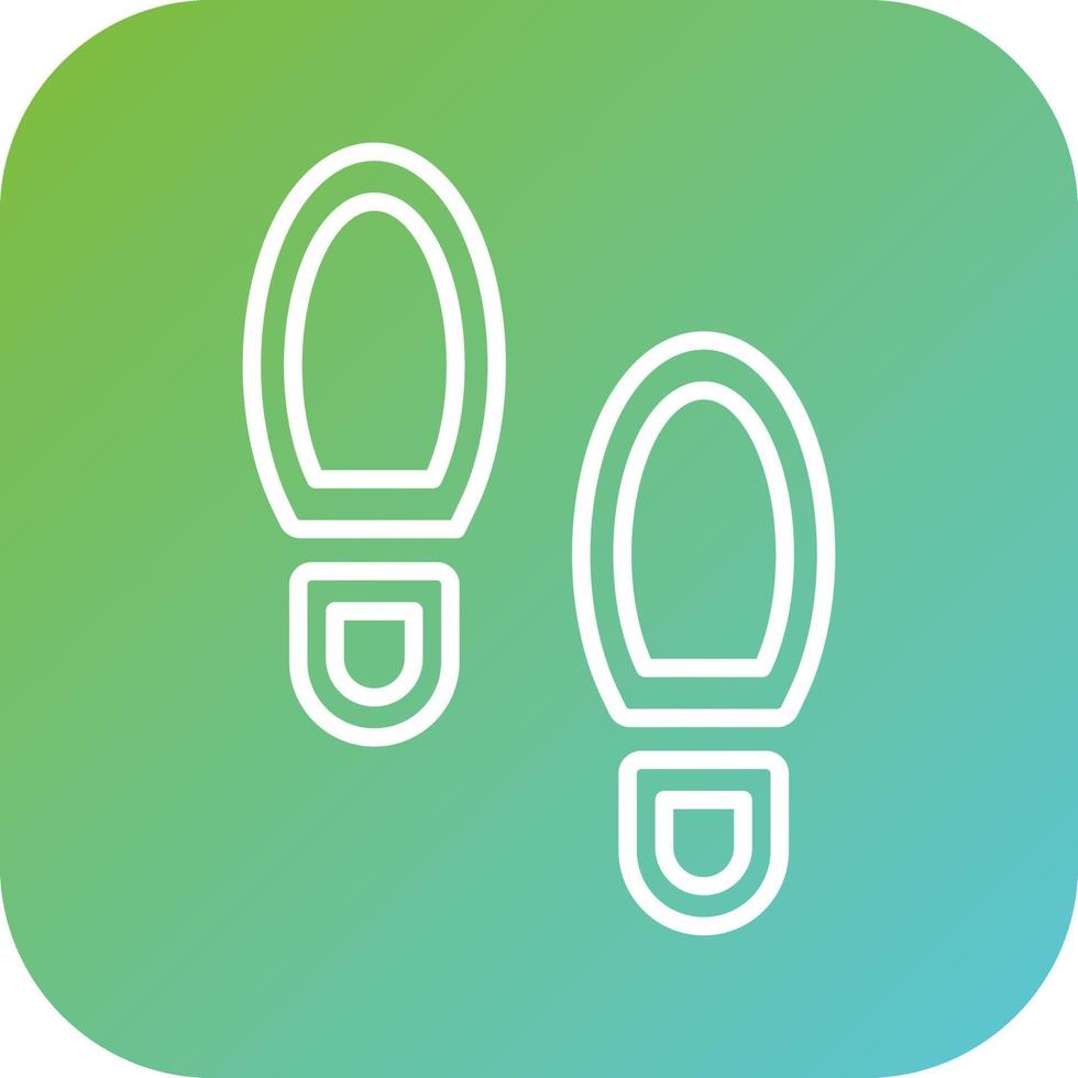 Footprint Vector Icon Style