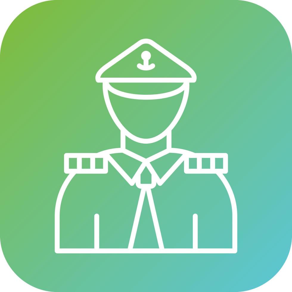 Marine Male Vector Icon Style