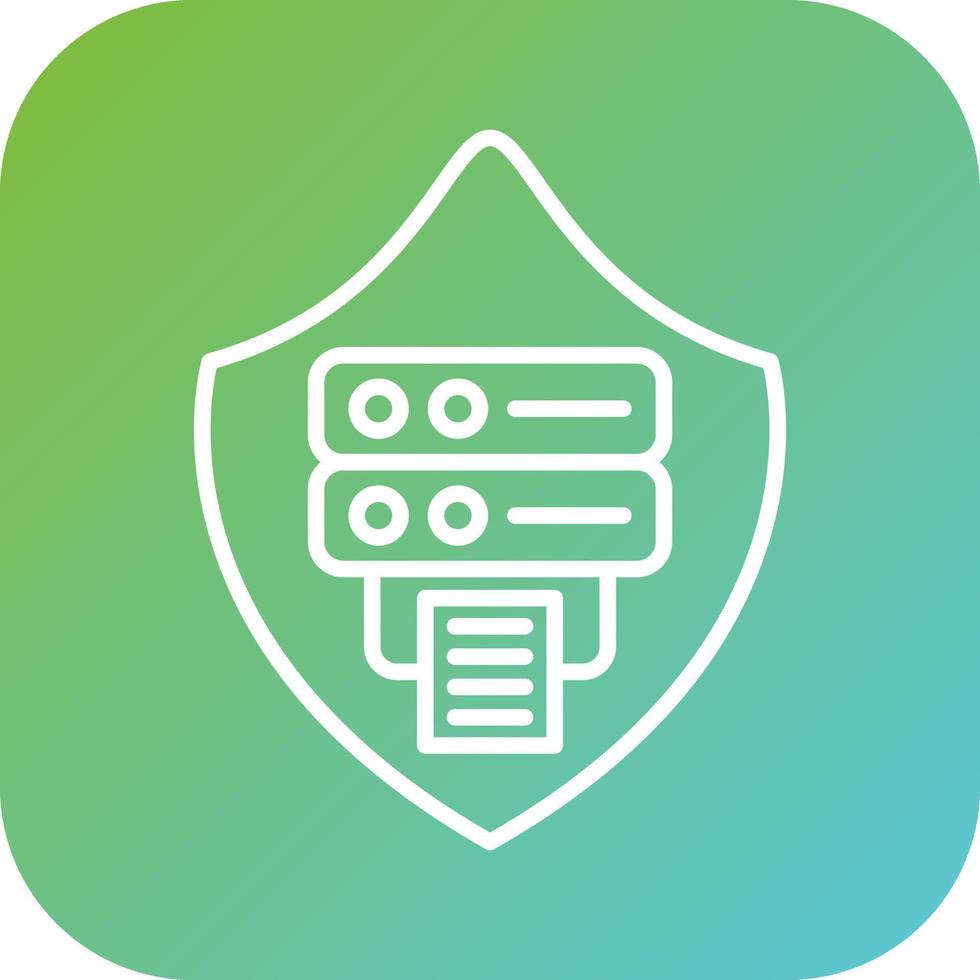 Data Protection Vector Icon Style