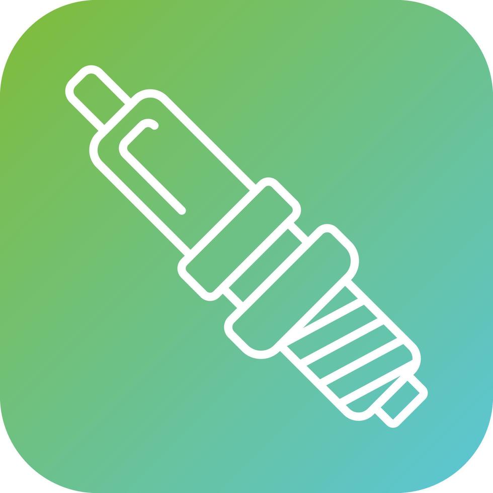 Spark Plug Vector Icon Style