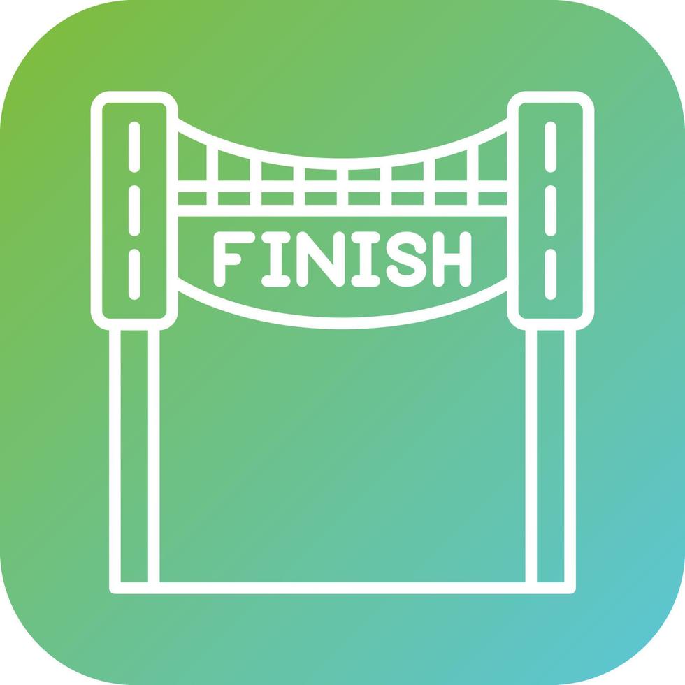 Finish Line Vector Icon Style