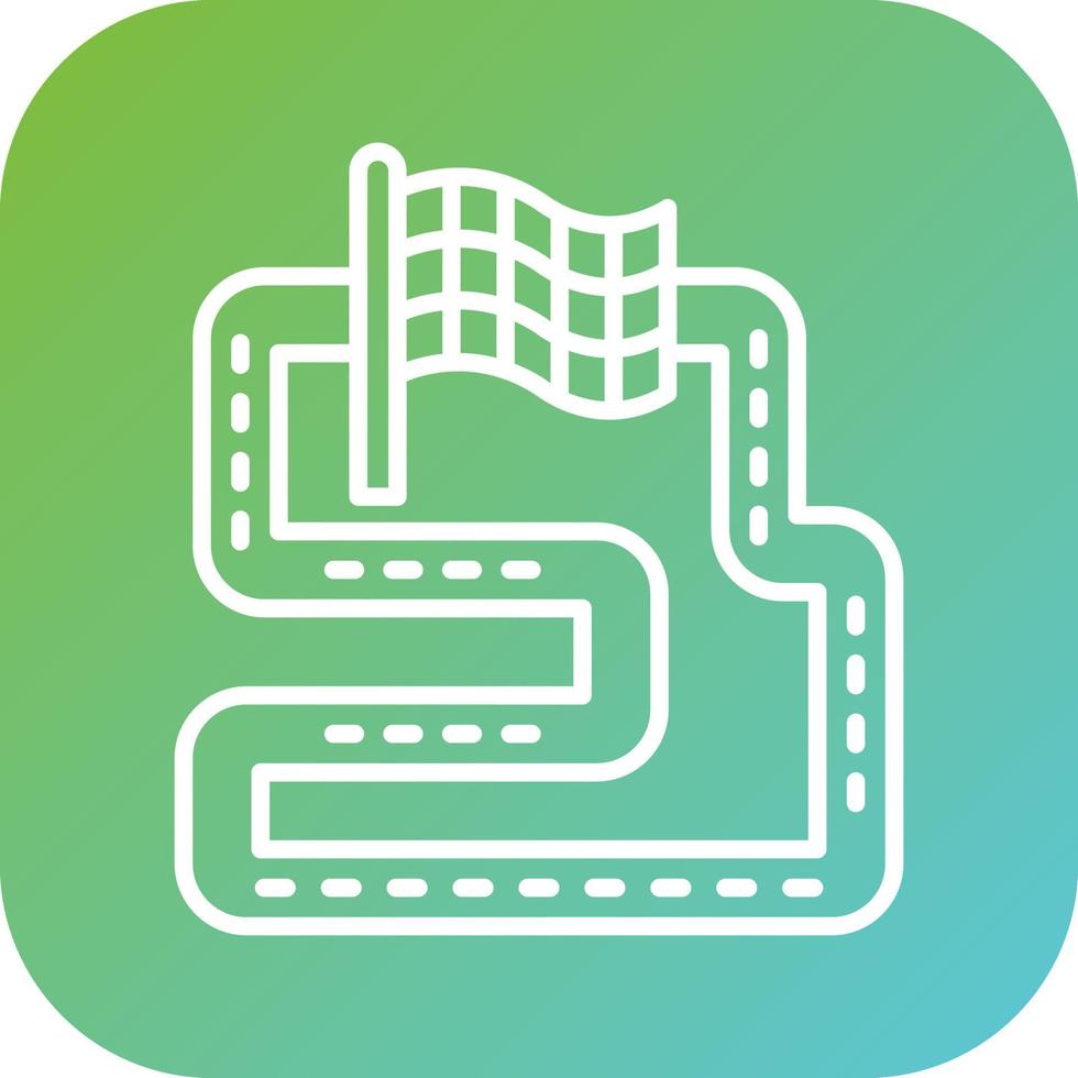 Race Track Vector Icon Style