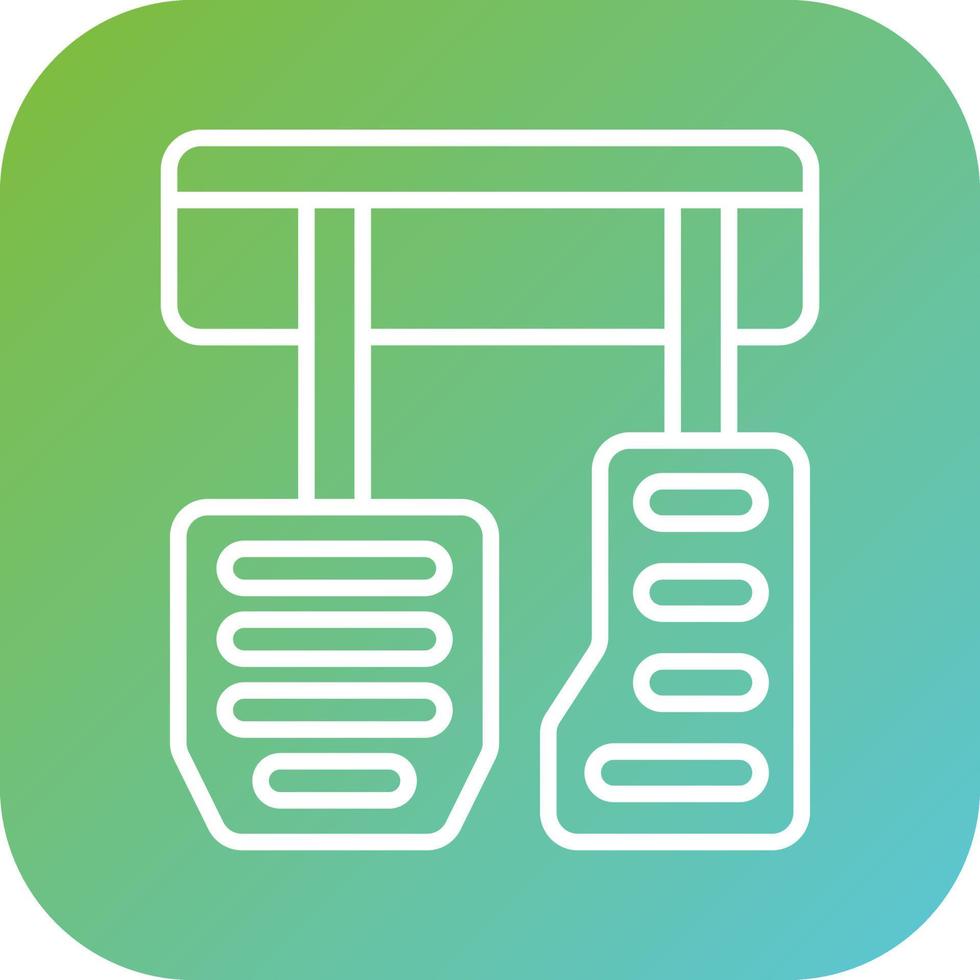 Car Pedal Vector Icon Style