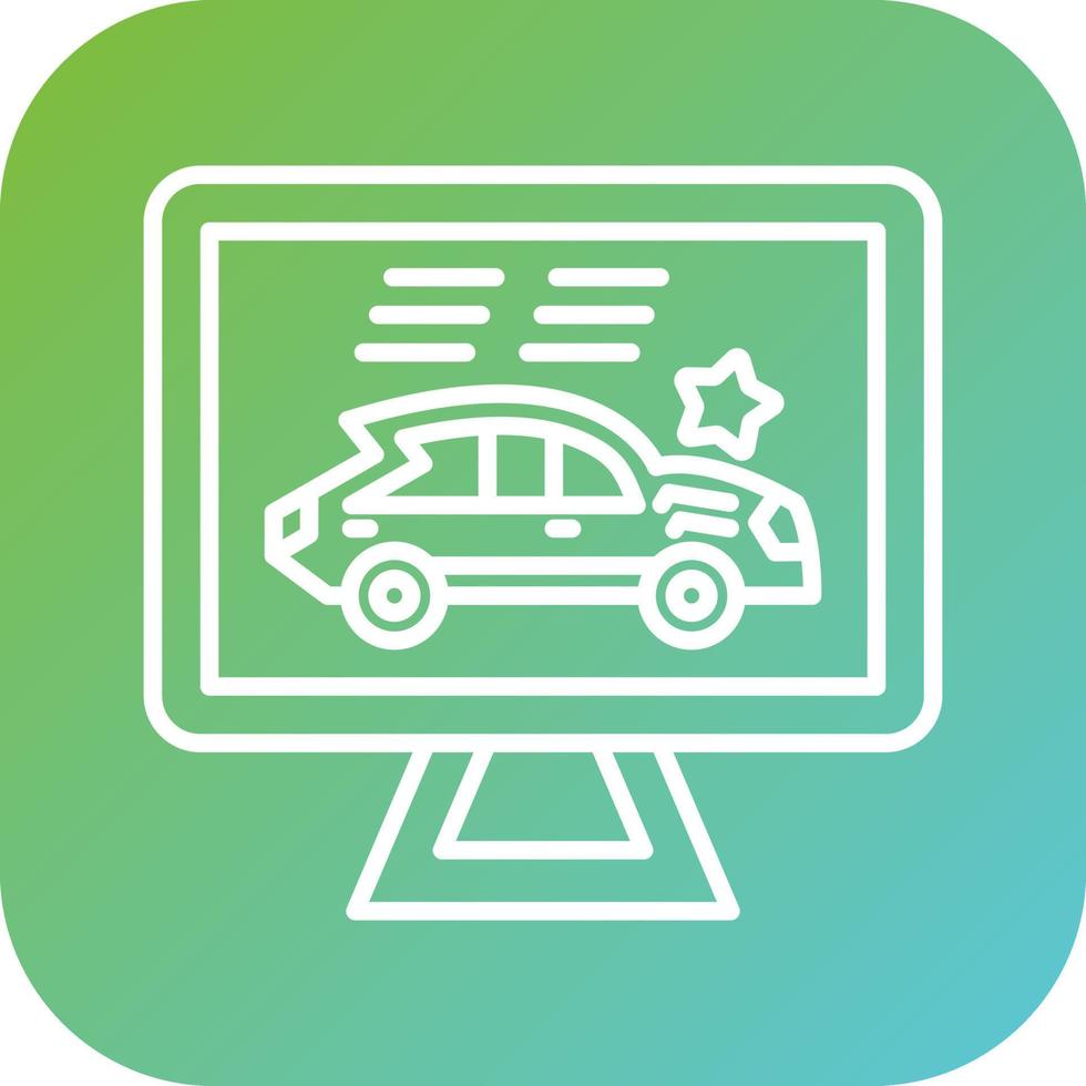 Race Screen Vector Icon Style