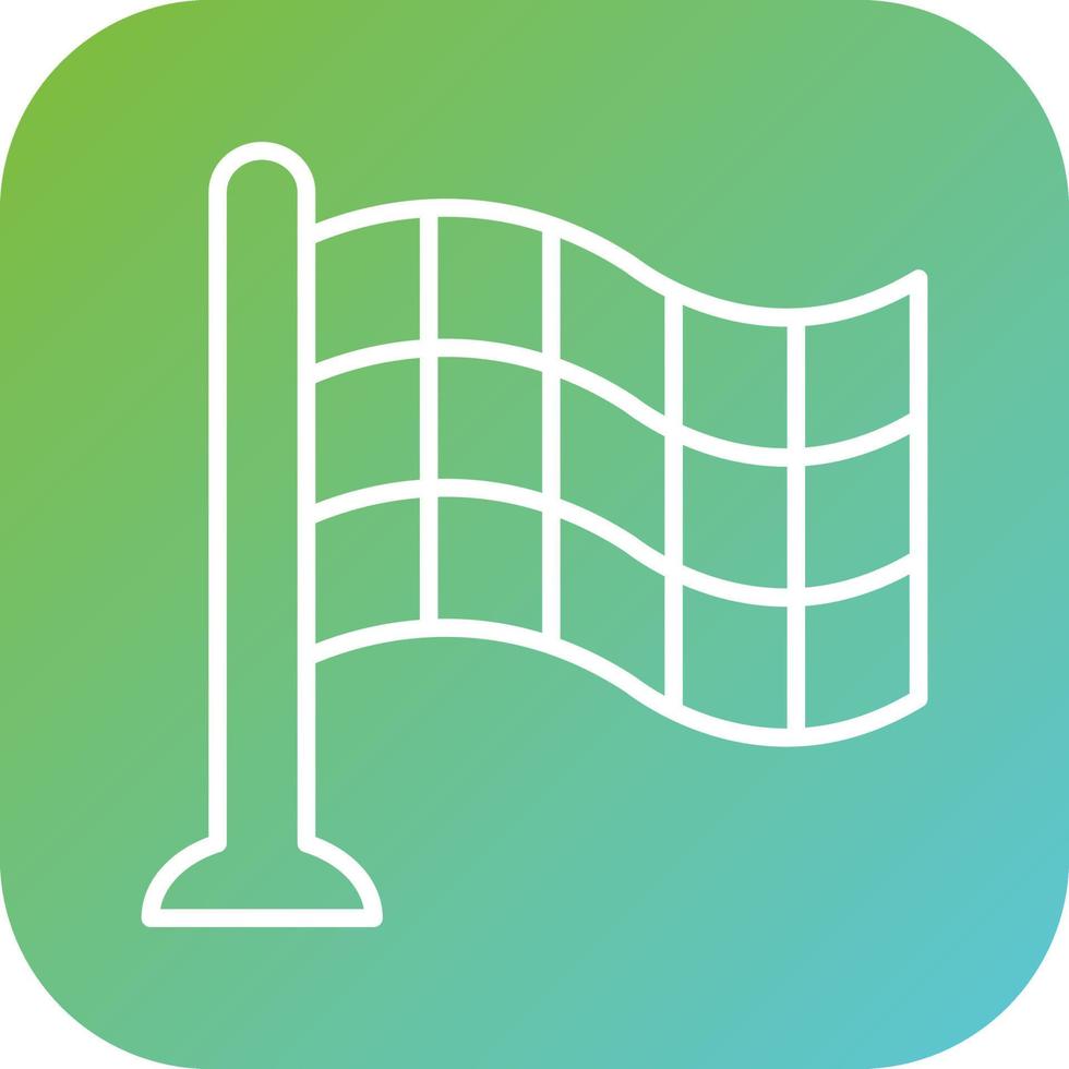 Checkered Flags Vector Icon Style