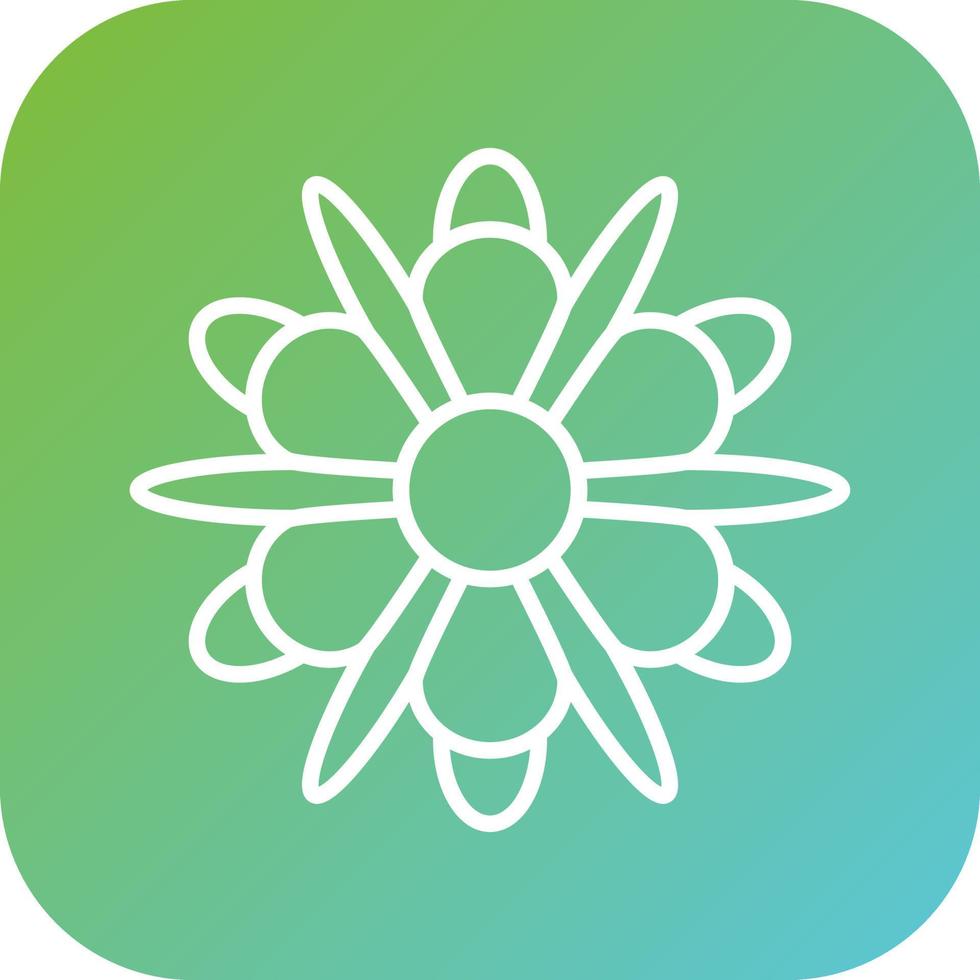 Chrysanthemum Vector Icon Style