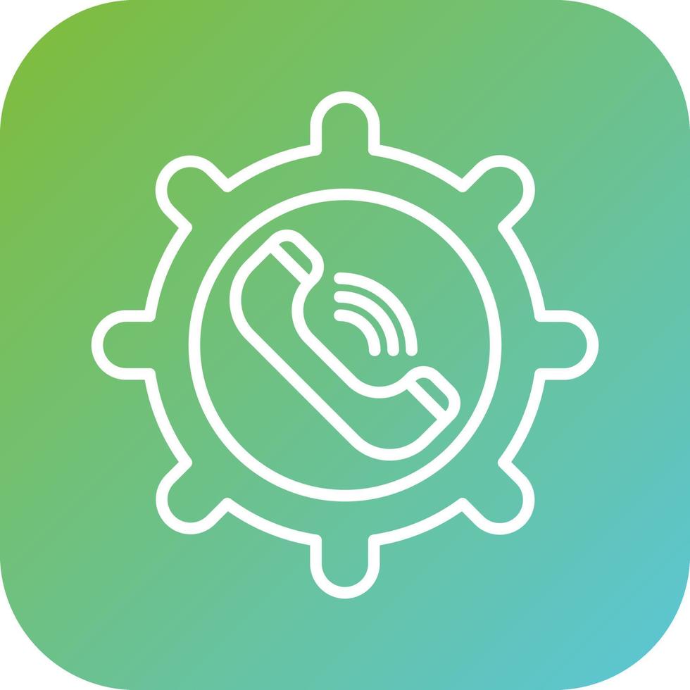 Call Management Vector Icon Style