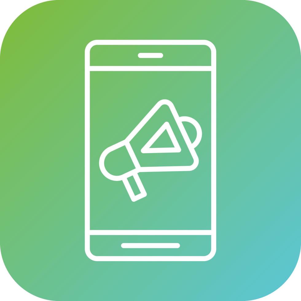 Mobile Marketing Vector Icon Style