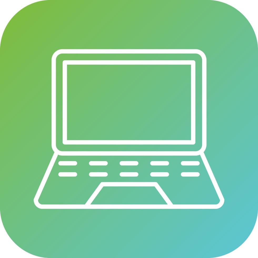 Laptop Vector Icon Style
