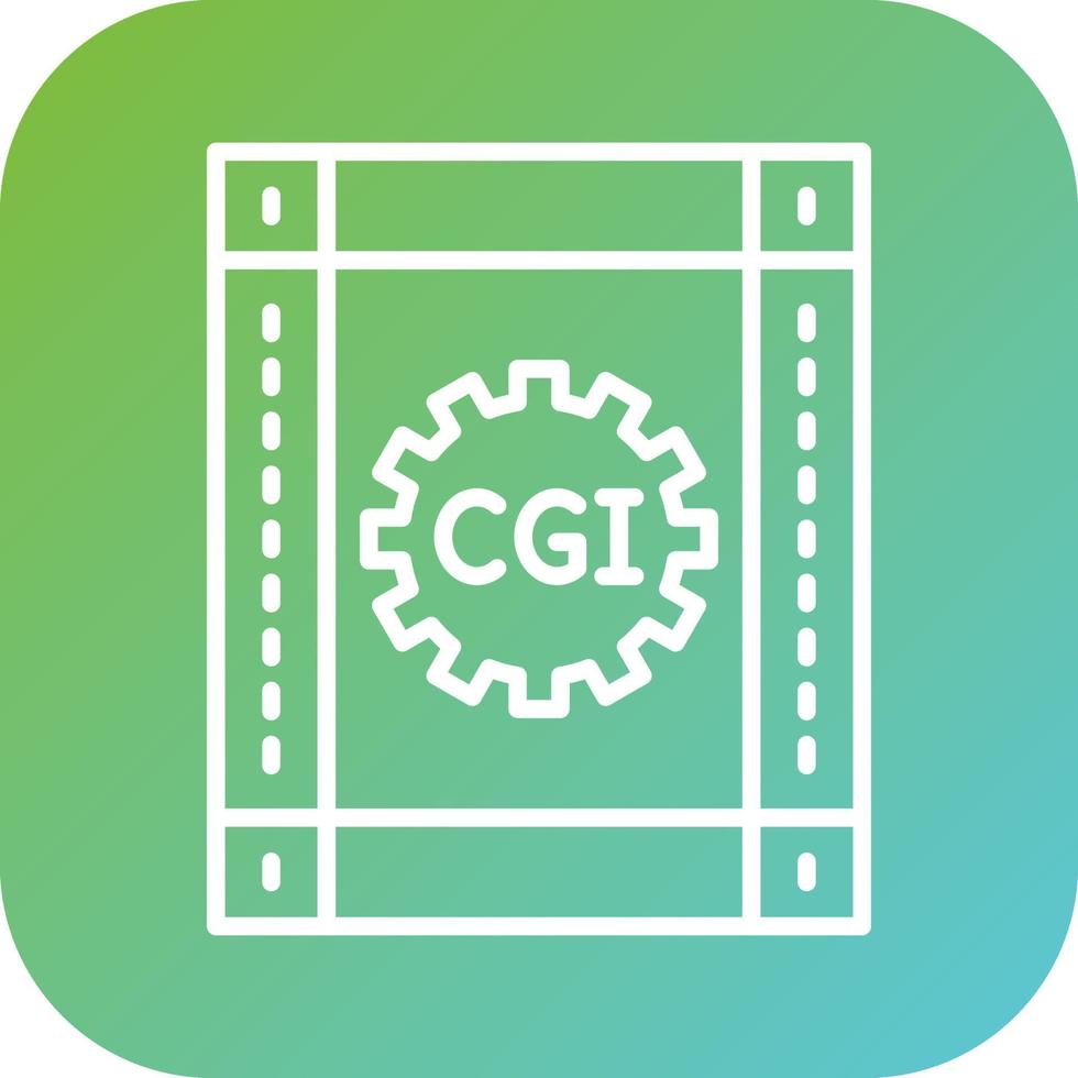 CGI Film Vector Icon Style