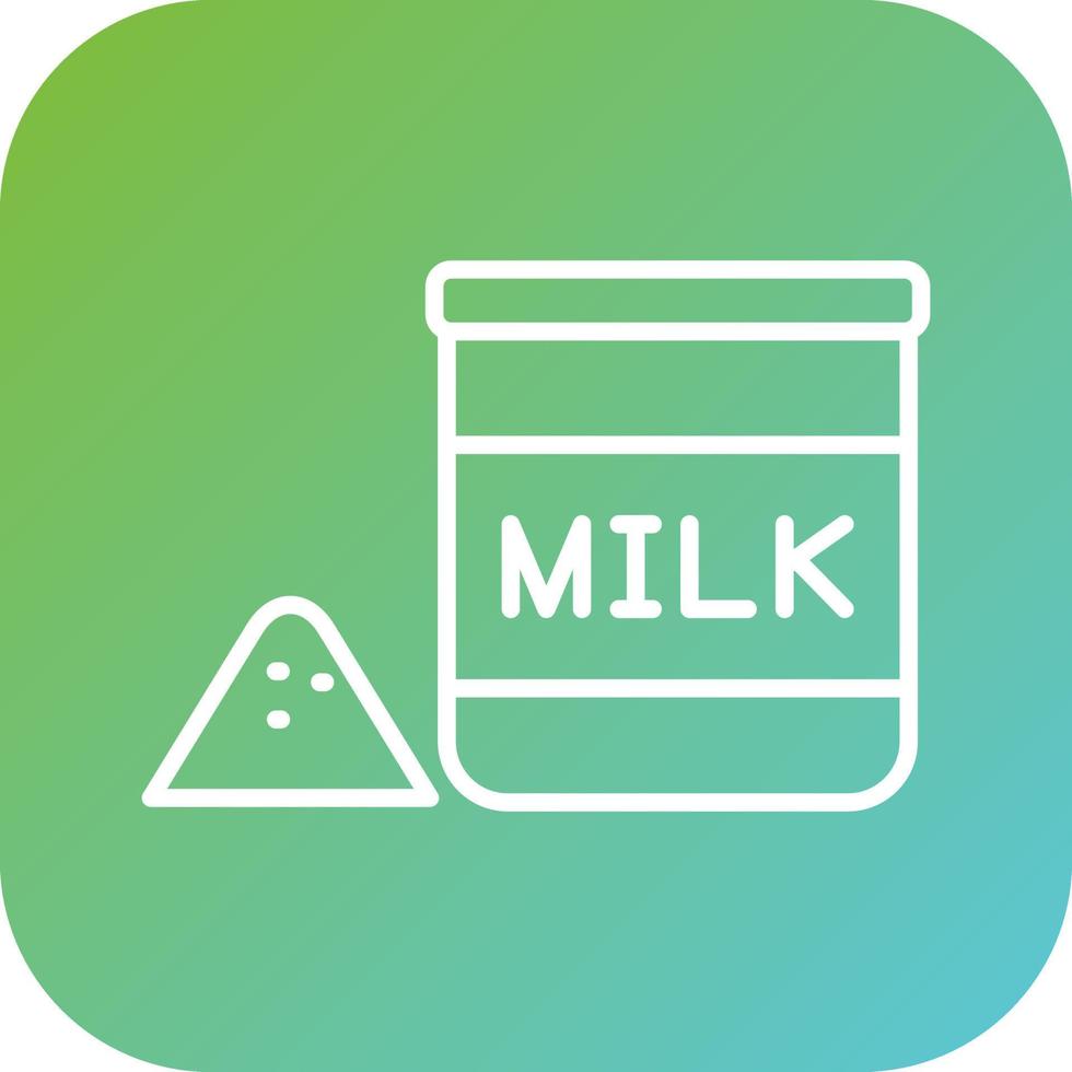 Milk Powder Vector Icon Style