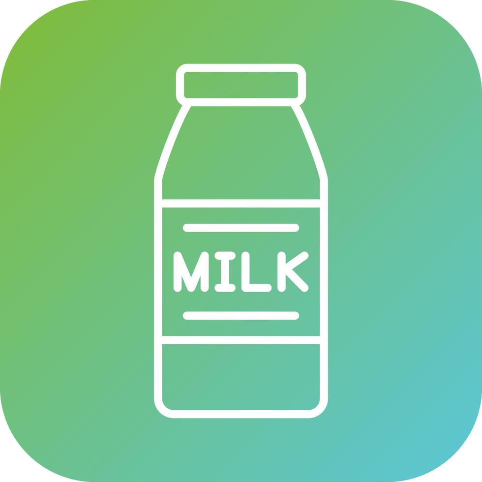 Milk Bottle Vector Icon Style