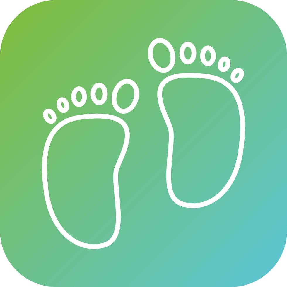 Footprint Vector Icon Style