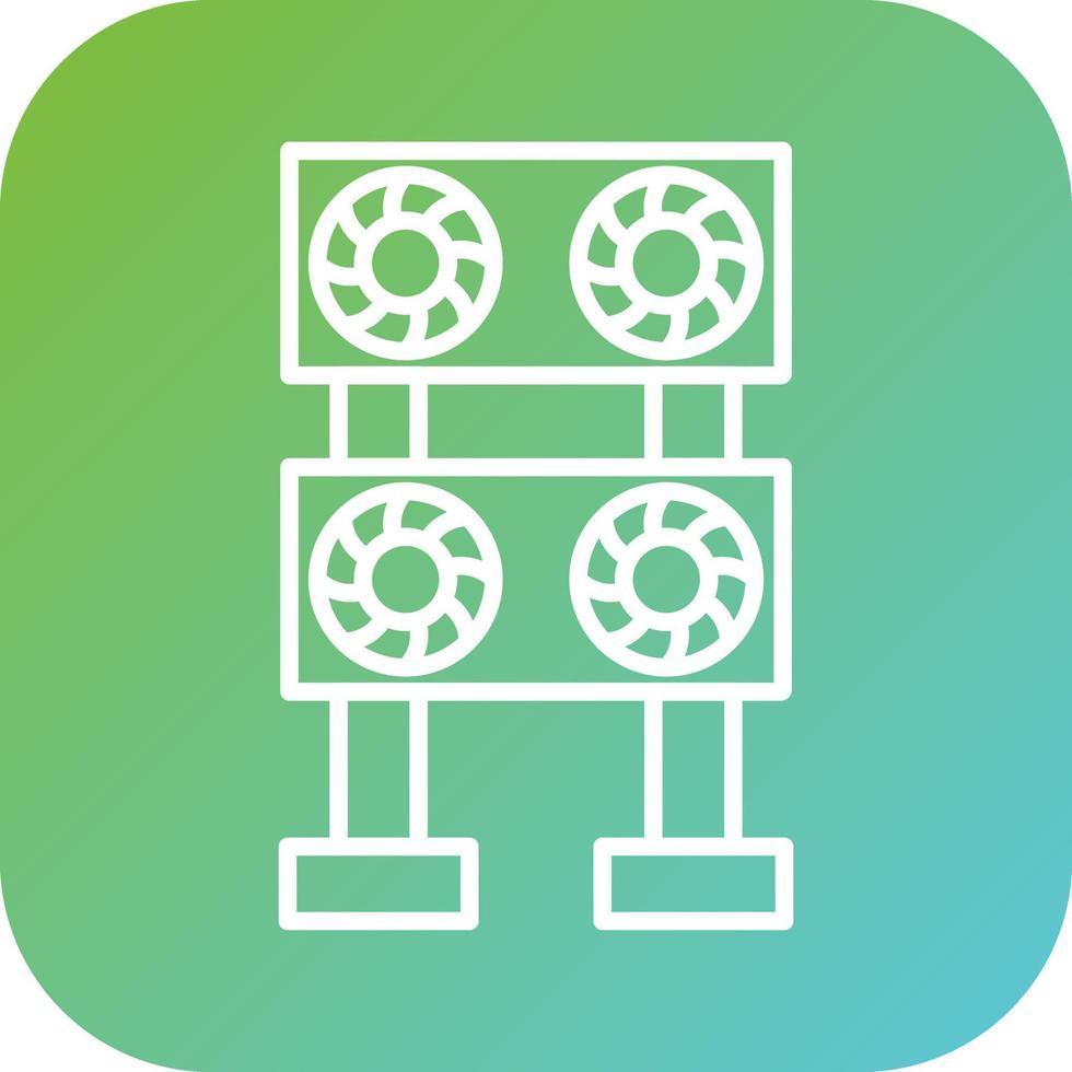 Mining Farm Vector Icon Style