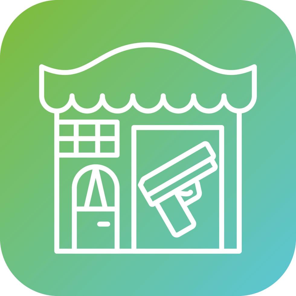 Gun Shop Vector Icon Style