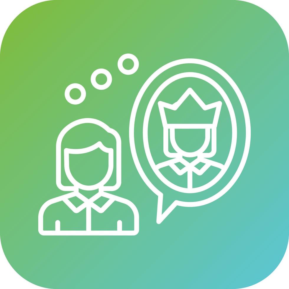 Self Esteem Vector Icon Style