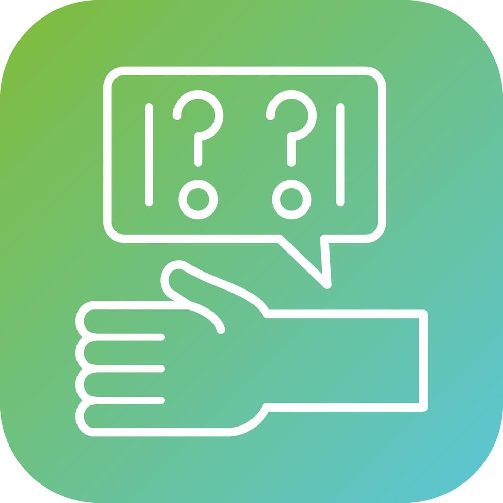 Ask For Help Vector Icon Style