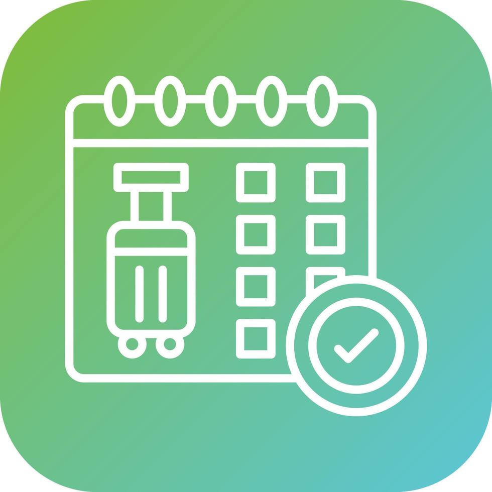 Reservation Vector Icon Style