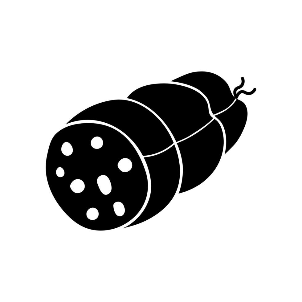 salchichas icono vector. carne productos ilustración signo. barbacoa símbolo o logo. vector