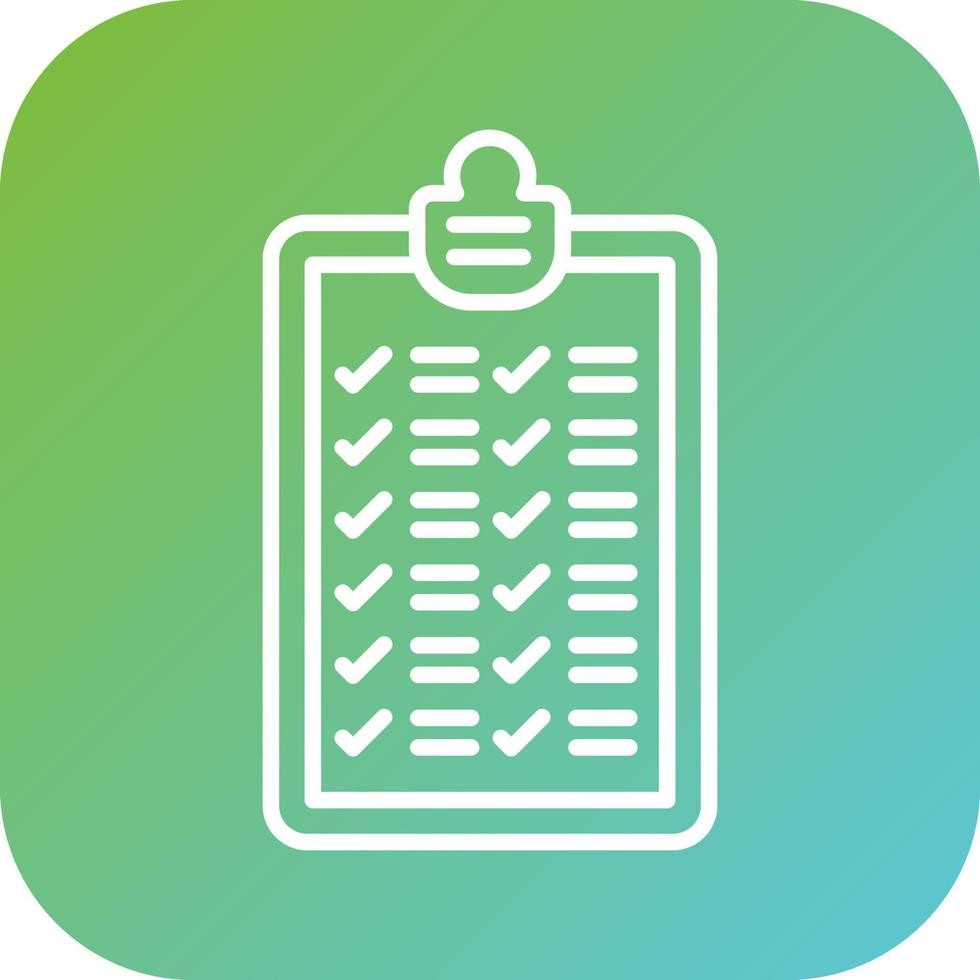 Checklist Vector Icon Style