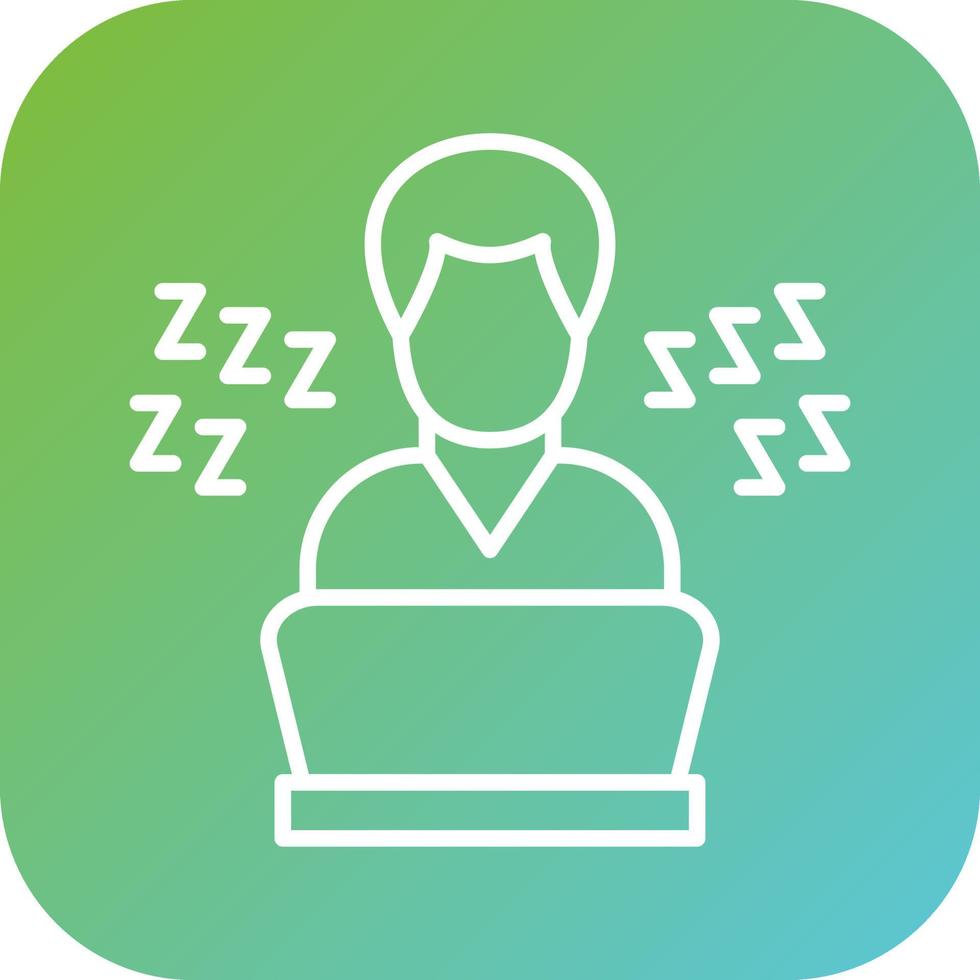 Lazy Work Vector Icon Style