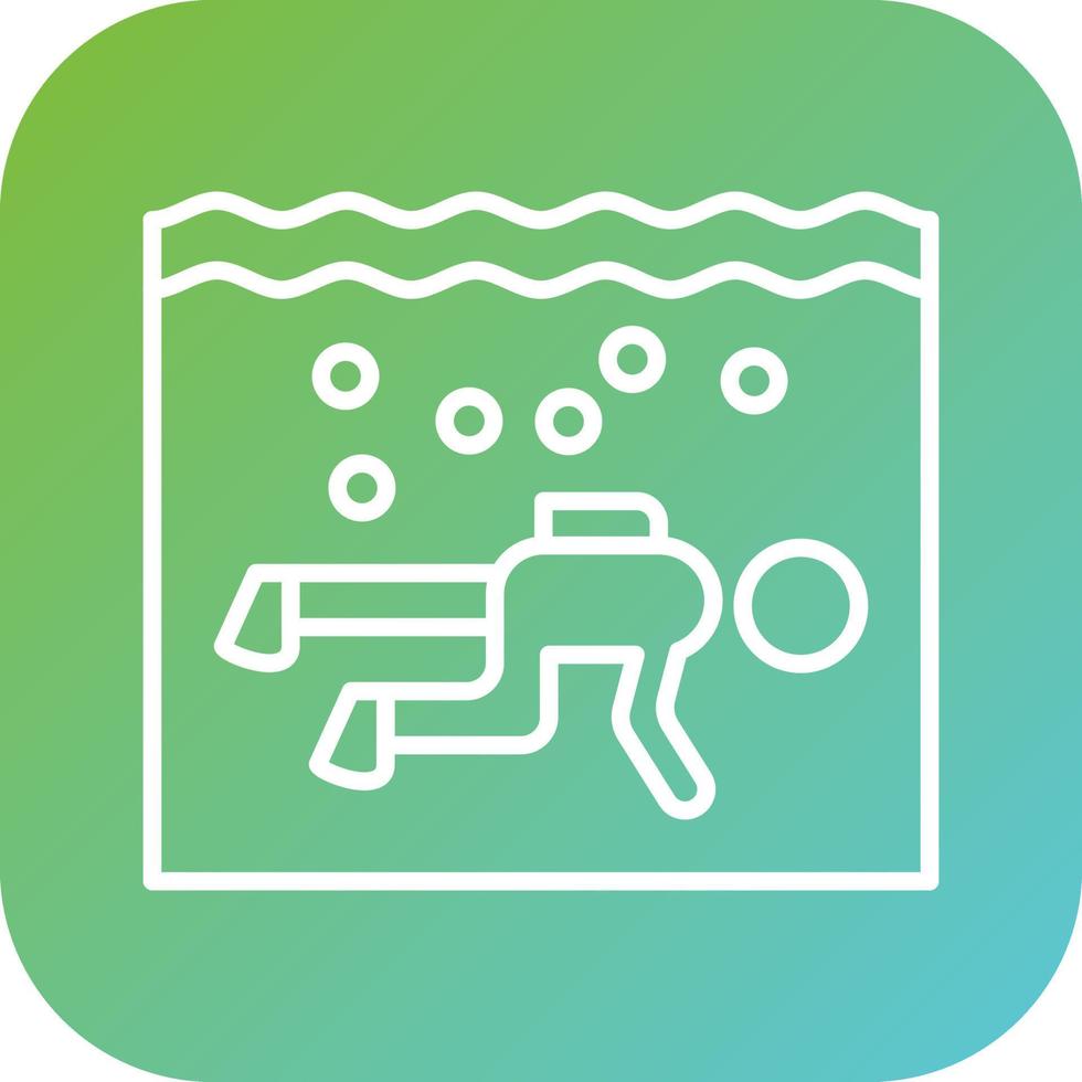 Drift Diving Vector Icon Style